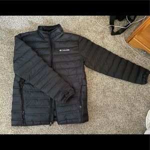 Black men’s medium Columbia puffer jacket